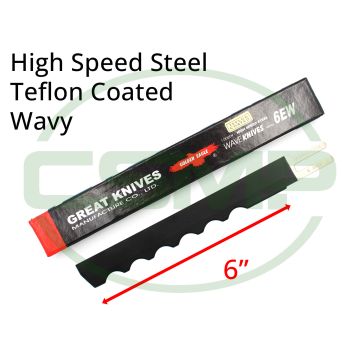 KE6WTC 6" WAVY TEFLON COATED HSS KE6WTC 6" WAVY TEFLON COATED HSS