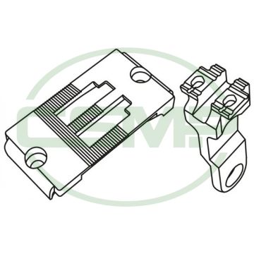 KH1296NPTFDTX5MM N/PLATE AND FEED SET PFAFF 1296 TRIMMER