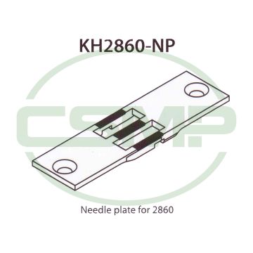 KH2860-NP 5MM NEEDLE PLATE JUKI LU-2860 GENERIC KH2860-NP 5MM NEEDLE PLATE JUKI LU-2860 GENERIC