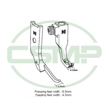 KP1245-L071 NARROW LEFT FOOT SET PFAFF 1245 INCLUDES INNER AND OUTER FOOT KP1245-L071 NARROW LEFT FOOT SET PFAFF 1245 INCLUDES INNER AND OUTER FOOT