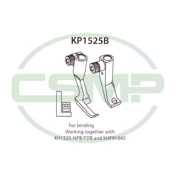 KP1525B BINDING FOOT SET PFAFF 1525 INCLUDES INNER AND OUTER FOOT