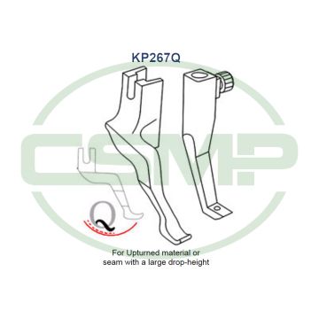 KP267Q FOOT SET DURKOPP INCLUDES INNER AND OUTER FOOT KP267Q FOOT SET DURKOPP INCLUDES INNER AND OUTER FOOT