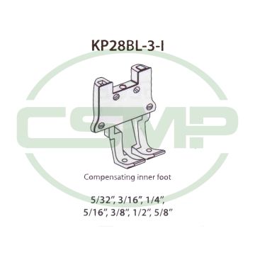 KP28BL3-I 3/16"=5MM INNER COMPENSATING FOOT SEIKO LSW28BL-3 KP28BL3-I 3/16"=5MM INNER COMPENSATING FOOT SEIKO LSW28BL-3