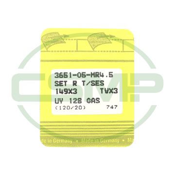 MR4.5 UY128GAS FFG SIZE 120 PACK OF 10 NEEDLES SINGER DISCONTINUED