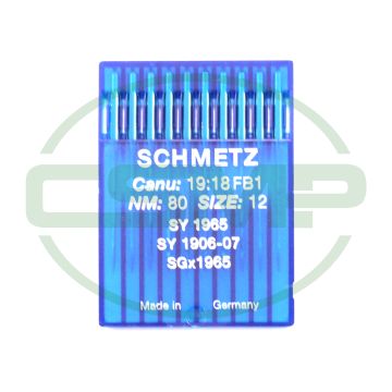 SY1965 SUK SIZE 80 PACK OF 10 NEEDLES SCHMETZ SY1965 SUK SIZE 80 PACK OF 10 NEEDLES SCHMETZ