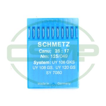 UY108 GKS SIZE 125 PACK OF 10 NEEDLES SCHMETZ DISCONTINUED