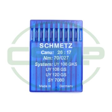 UY108 GKS SIZE 70 PACK OF 10 NEEDLES SCHMETZ DISCONTINUED