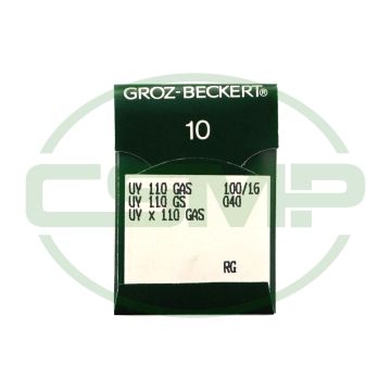 UY110 GAS SIZE 100 PACK OF 10 NEEDLES GROZ BECKERT