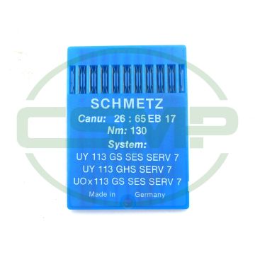 UY113GS SES SERV7 SIZE 130 PACK OF 10 NEEDLES SCHMETZ