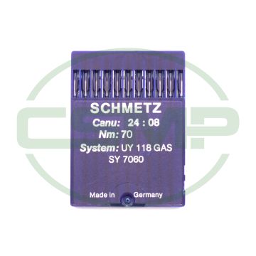 UY118GAS SIZE 70 PACK OF 10 NEEDLES SCHMETZ