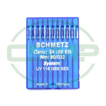 UY118GBS SES SIZE 80 PACK OF 10 NEEDLES SCHMETZ