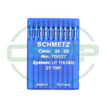 UY118GBS SIZE 70 PACK OF 10 NEEDLES SCHMETZ