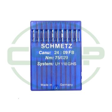 UY118GHS SIZE 75 PACK OF 10 NEEDLES SCHMETZ