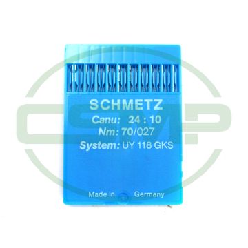 UY118 GKS SIZE 70 PACK OF 10 NEEDLES SCHMETZ
