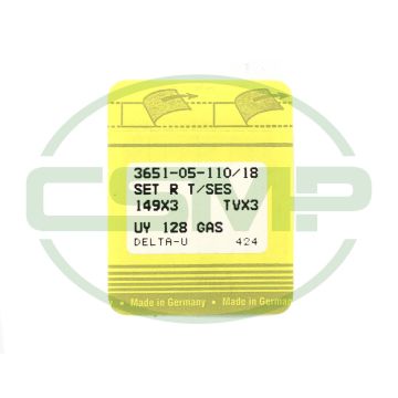 UY128GASSES SIZE 110 PACK OF 10 NEEDLES SINGER DISCONTINUED