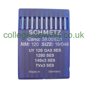 UY128GAS SES SIZE 120 PACK OF 10 NEEDLES SCHMETZ