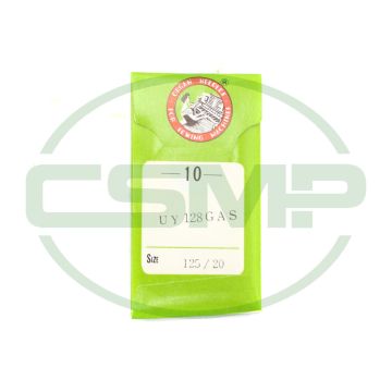 UY128GAS SIZE 125 PACK OF 10 NEEDLES ORGAN