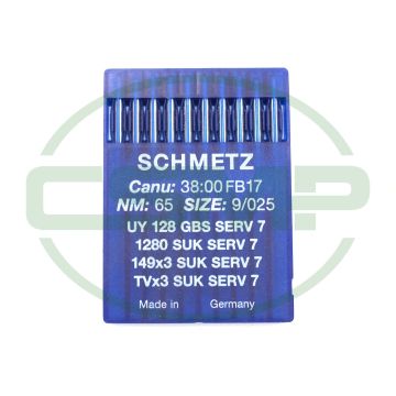 UY128GBS SERV7 SIZE 65 PACK OF 10 NEEDLES SCHMETZ