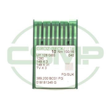 UY128GBS SIZE 100 PACK OF 10 NEEDLES GROZ BECKERT UY128GBS SIZE 100 PACK OF 10 NEEDLES GROZ BECKERT
