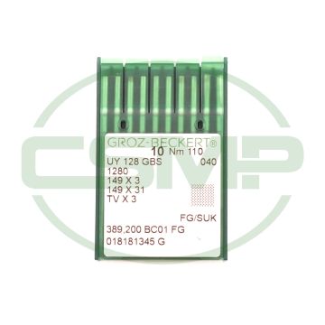 UY128GBS SIZE 110 PACK OF 10 NEEDLES GROZ BECKERT