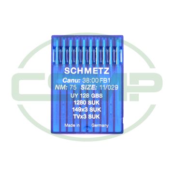 UY128GBS SIZE 75 PACK OF 10 NEEDLES SCHMETZ