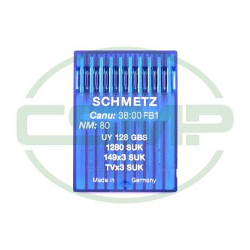 UY128GBS SIZE 80 PACK OF 10 NEEDLES SCHMETZ