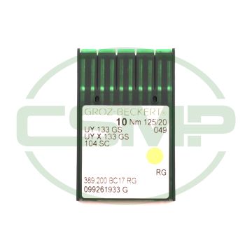 UY133GS SIZE 125 PACK OF 10 NEEDLES GROZ BECKERT UY133GS SIZE 125 PACK OF 10 NEEDLES GROZ BECKERT