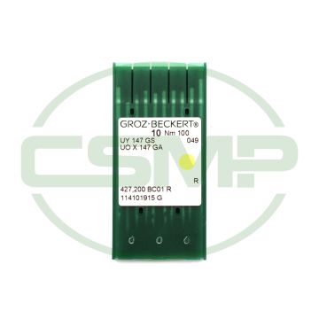 UY147GS SIZE 100 PACK OF 10 NEEDLES GROZ BECKERT UY147GS SIZE 100 PACK OF 10 NEEDLES GROZ BECKERT