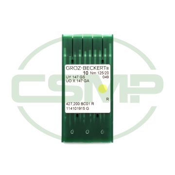 UY147GS SIZE 125 PACK OF 10 NEEDLES GROZ BECKERT