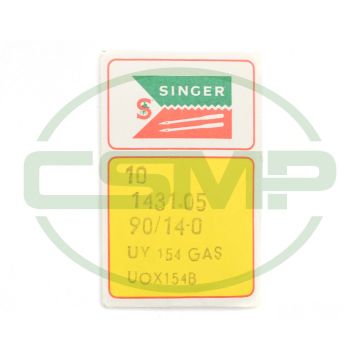 UY154GAS SIZE 90 SINGER PACK OF 10 NEEDLES DISCONTINUED