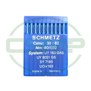 UY163 GAS SIZE 80 PACK OF 10 NEEDLES SCHMETZ