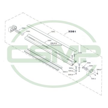 DAYANG XDB1 GUIDE RAIL 2.6M