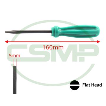 118837001 SCREW DRIVER MEDIUM 160mm=6-1/4" GENERIC