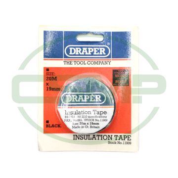 11909 INSULATION TAPE BLACK 19MMX20M CLEARANCE