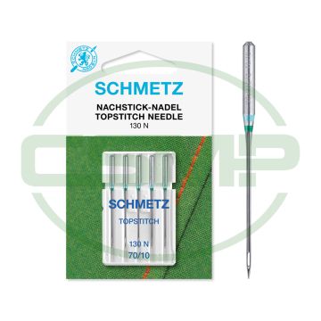SCHMETZ TOPSTITCH SIZE 70 PACK OF 5 CARDED