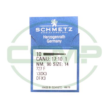 130X3 SIZE 90 PACK OF 10 NEEDLES SCHMETZ 130X3 SIZE 90 PACK OF 10 NEEDLES SCHMETZ