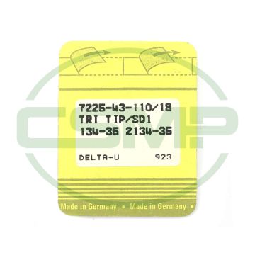 134-35SD1 SIZE 110 PACK OF 10 NEEDLES SINGER DISCONTINUED 134-35SD1 SIZE 110 PACK OF 10 NEEDLES SINGER DISCONTINUED