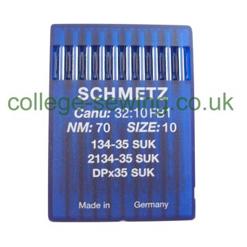 134-35 SUK SIZE 70 PACK OF 10 NEEDLES SCHMETZ