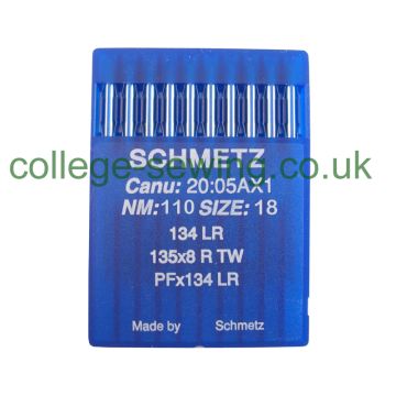 134LR SIZE 110 PACK OF 10 NEEDLES SCHMETZ