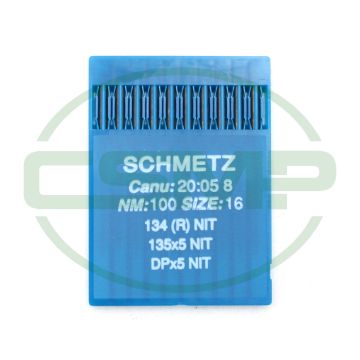 134 NIT SIZE 100 NICKEL TEFLON PACK OF 10 NEEDLES SCHMETZ