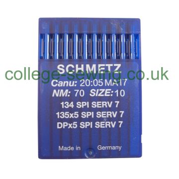 134 SPI SERV7 SIZE 70 PACK OF 10 NEEDLES SCHMETZ