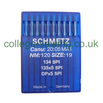 134 SPI SIZE 120 PACK OF 10 NEEDLES SCHMETZ