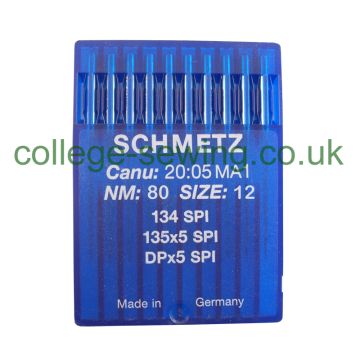 134 SPI SIZE 80 PACK OF 10 NEEDLES SCHMETZ