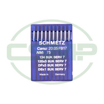 134SUK SERV7 SIZE 75 PACK OF 10 NEEDLES SCHMETZ 134SUK SERV7 SIZE 75 PACK OF 10 NEEDLES SCHMETZ