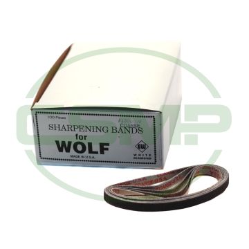 WOLF COARSE EMERY BANDS BOX 100PCS 1350200