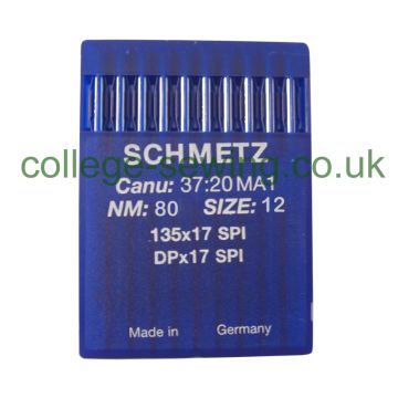 135X17SPI SIZE 80 PACK OF 10 NEEDLES SCHMETZ