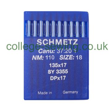 135X17 SIZE 110 PACK OF 10 NEEDLES SCHMETZ