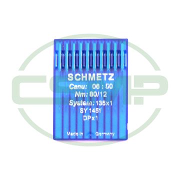 135X1 SIZE 80 PACK OF 10 NEEDLES SCHMETZ