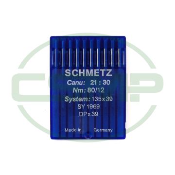 135X39 SIZE 80 PACK OF 10 NEEDLES SCHMETZ 135X39 SIZE 80 PACK OF 10 NEEDLES SCHMETZ