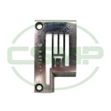 14-746 NEEDLE PLATE 2N 4.8=3/16 KANSAI DVK1702F 14-746 NEEDLE PLATE 2N 4.8=3/16 KANSAI DVK1702F